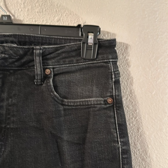 Men’s jeans American eagle 32x32 black preowned condition some distressed area - Picture 7 of 16